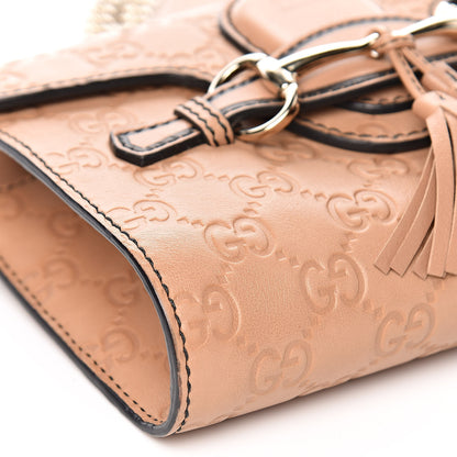 Gucci Guccissima Mini Emily Chain Shoulder Bag Camelia 8 of 10