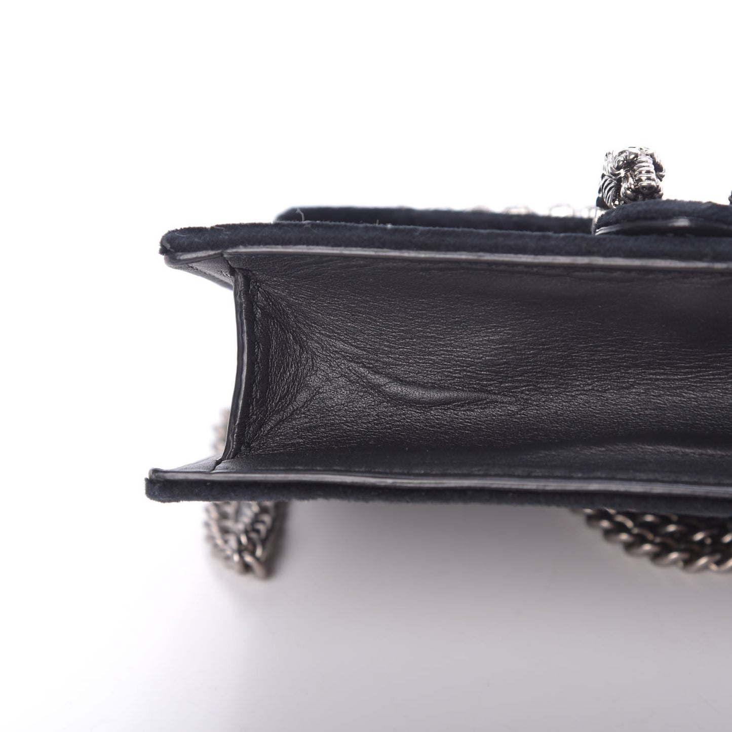 Velvet Crystal Super Mini Dionysus Shoulder Bag Black
