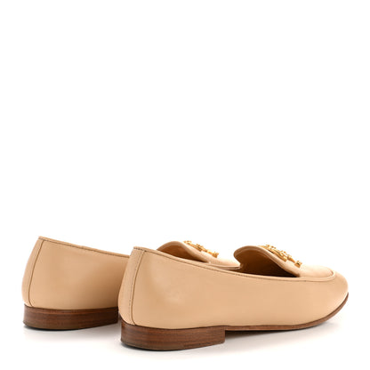 Chanel Lambskin Pearl CC Loafers 36 Beige 5 of 11