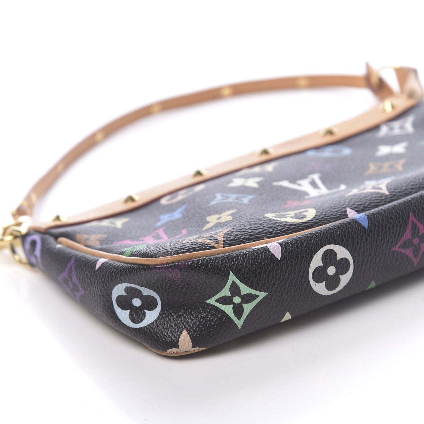 Monogram Multicolor Pochette Accessories Black