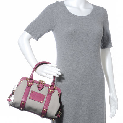 Louis Vuitton Toile Ostrich Trianon Sac de Nuit MM Lilac 2 of 8