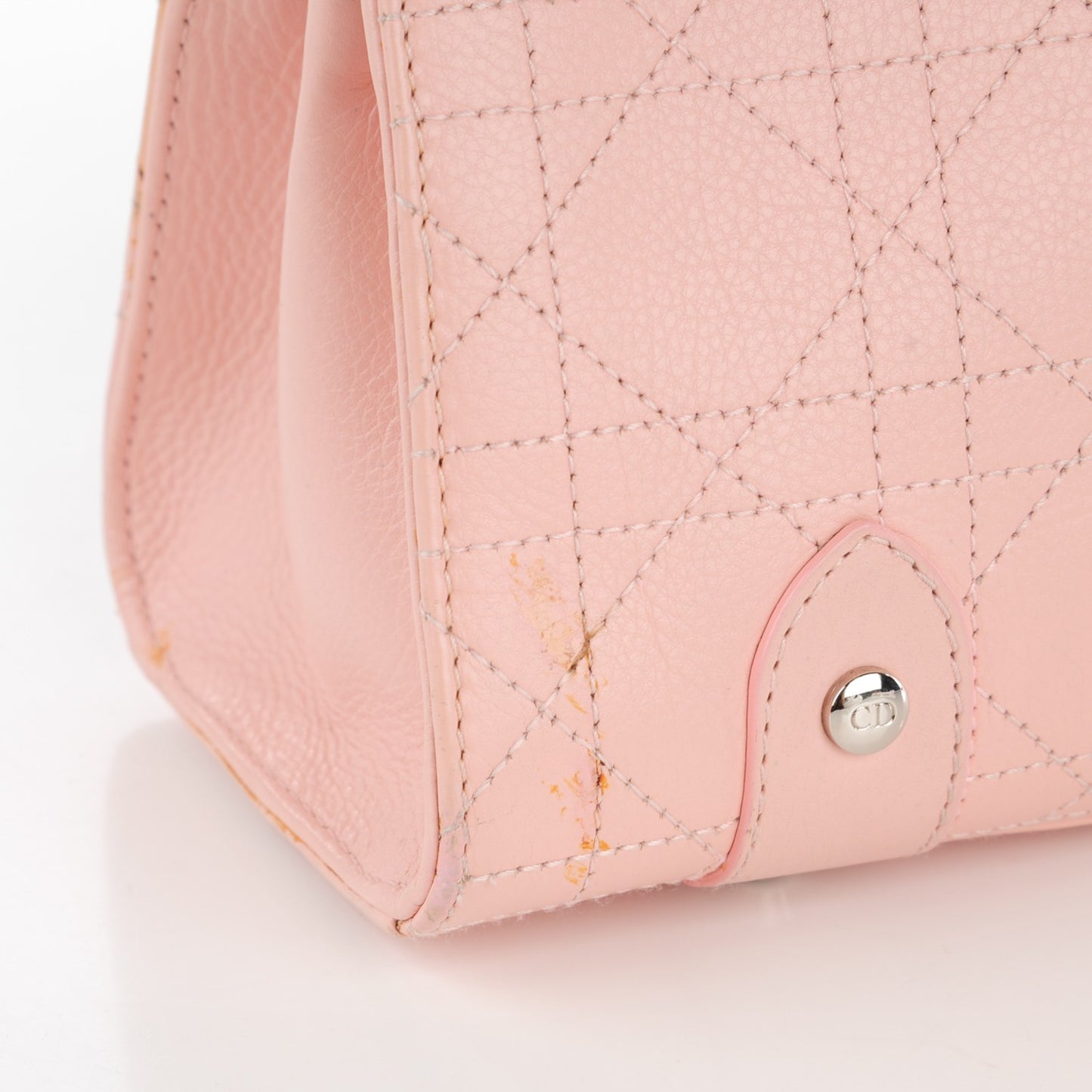 Calfskin Cannage Stitched East West Lady DiorRose Clair