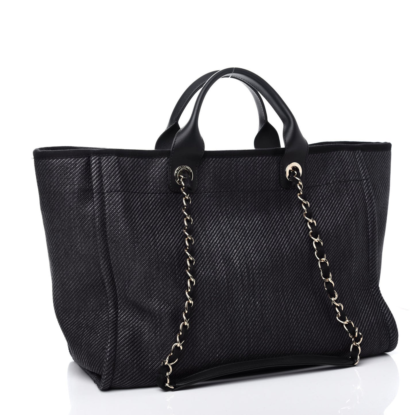 Canvas Medium Deauville Tote Black