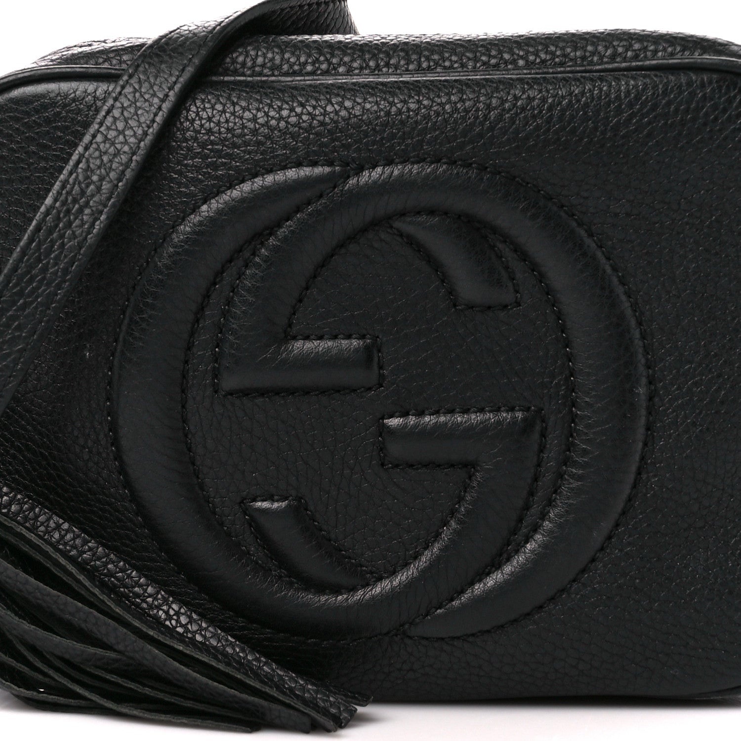 Gucci Pebbled Calfskin Small Soho Disco Bag Black 9 of 11