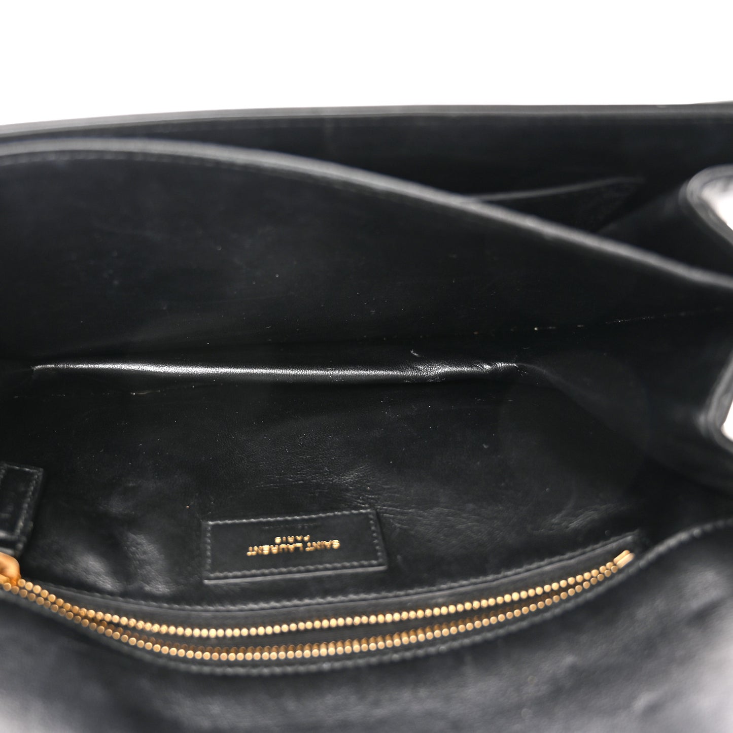 Smooth Calfskin Le Maillon Satchel Black