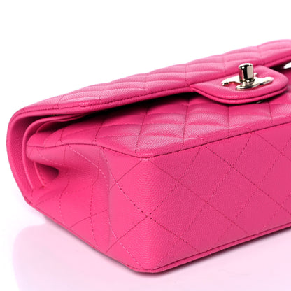 Chanel Caviar Quilted Small Double Flap Dark Pink 8 of 10