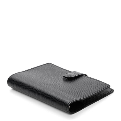 Louis Vuitton Epi Small Ring Agenda Cover Black 3 of 6