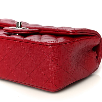 Chanel Caviar Quilted Mini Rectangular Flap Red 10 of 10