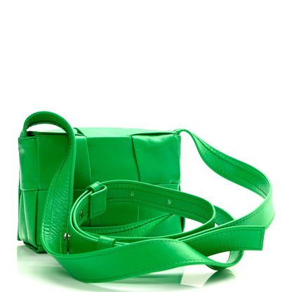 Bottega Veneta Paper Calfskin Maxi Intreccio Extra Mini Cassette Crossbody Bag Parakeet 3 of 11