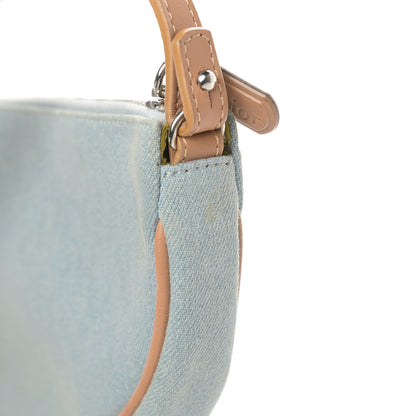 Christian Dior Denim Mini Saddle Pochette Blue 12 of 12