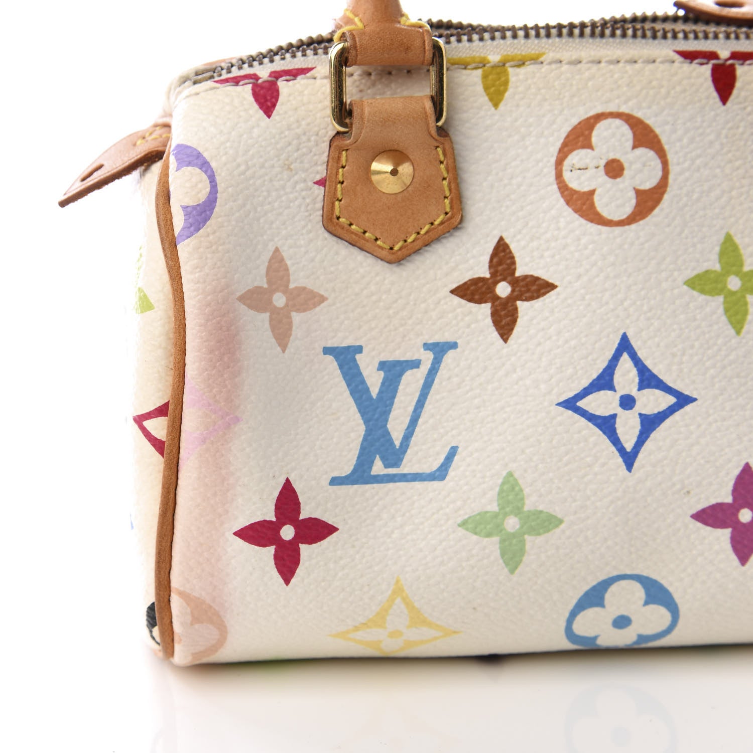 Louis Vuitton Monogram Multicolor Mini Sac HL Speedy White 7 of 8