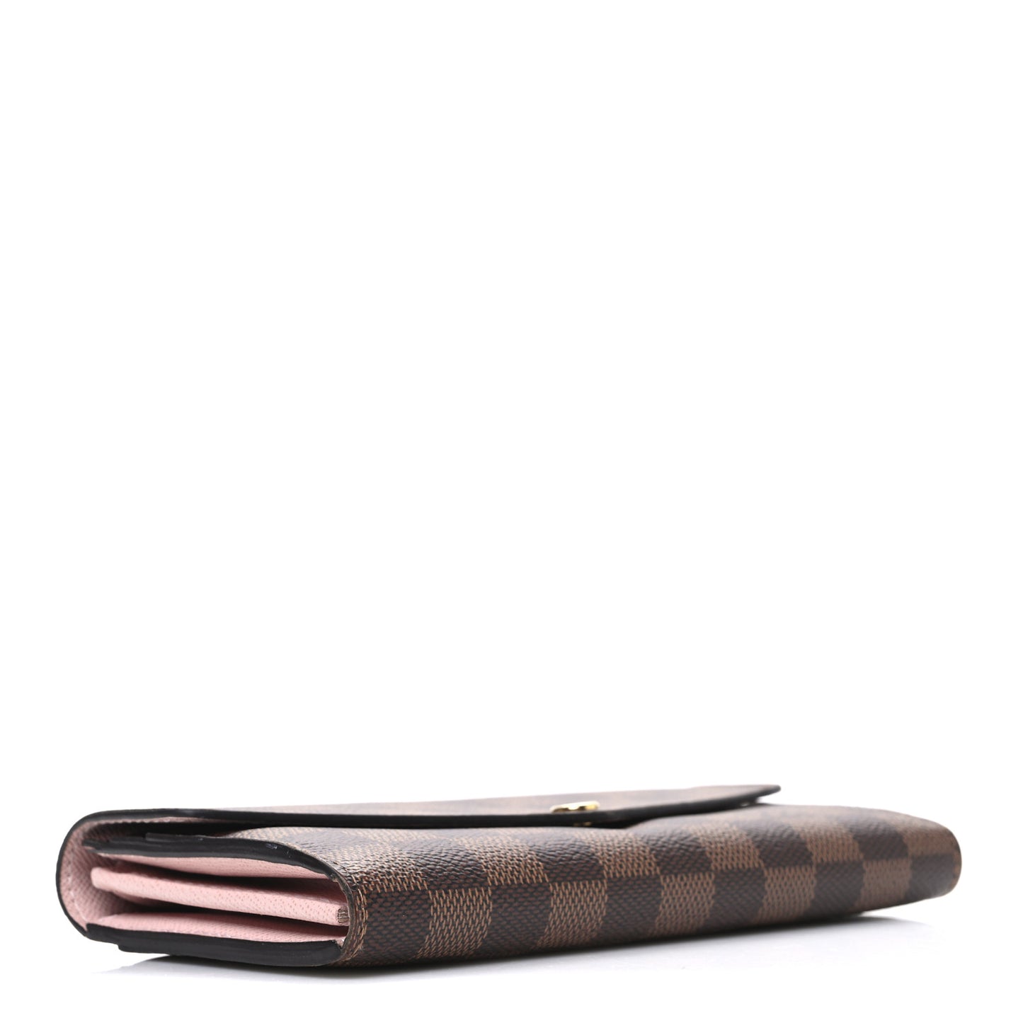 Damier Ebene Sarah Wallet NM Rose Ballerine