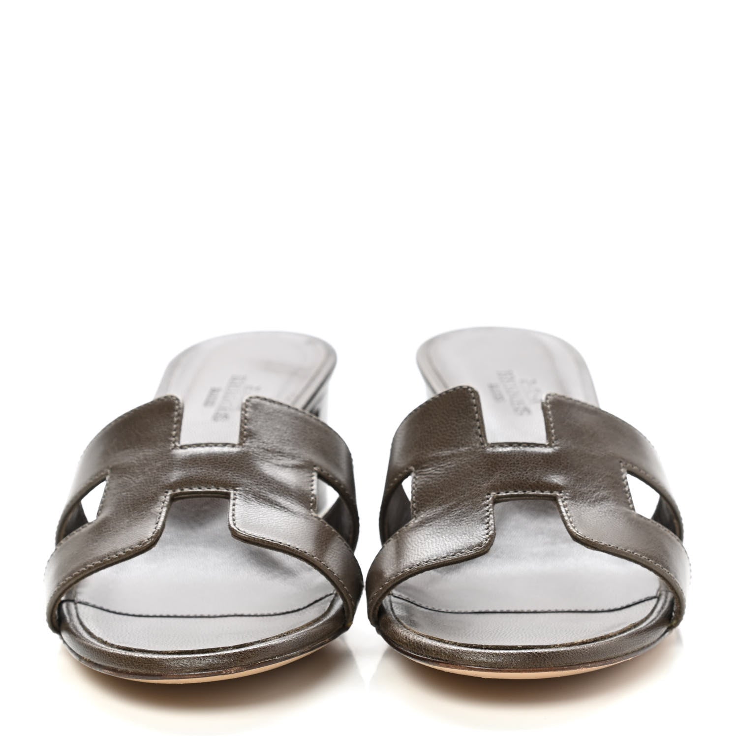 Hermes Calfskin Oasis Sandals 36 Tabac 2 of 10