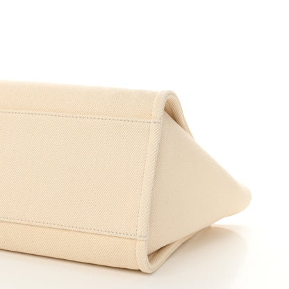 Chanel Canvas Pearl Medium Deauville Tote Ecru Beige 10 of 10