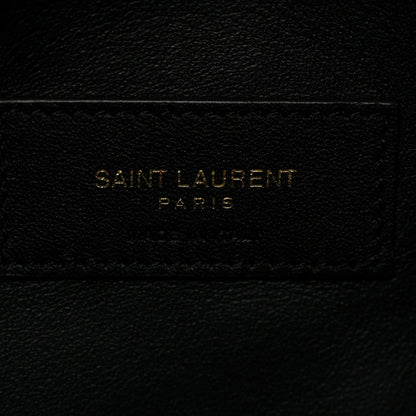 Saint Laurent Smooth Calfskin Large Le 5 A 7 Soft Hobo Black 6 of 10