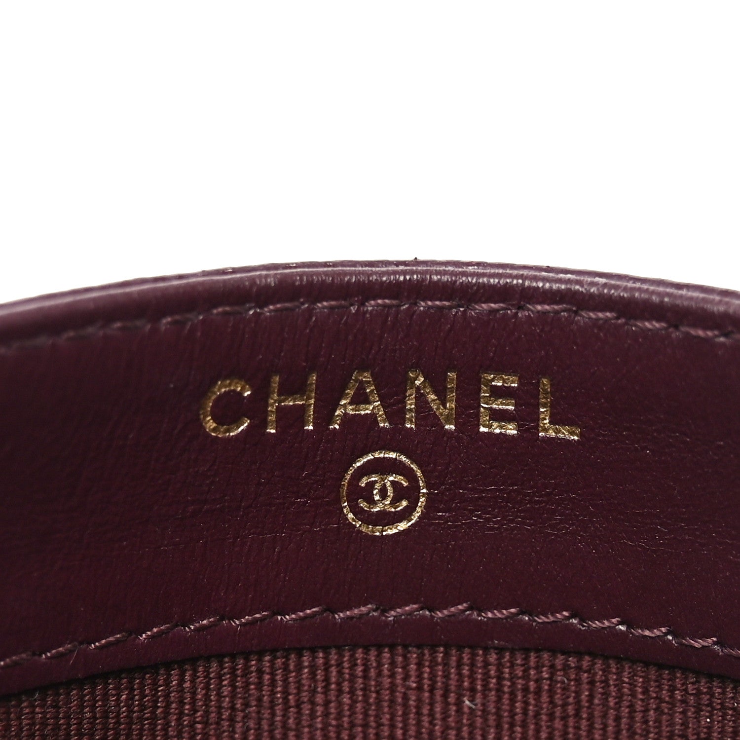 Chanel Caviar Quilted Card Holder Burgundy 6 of 9