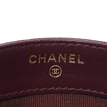 Chanel Caviar Quilted Card Holder Burgundy 6 of 9