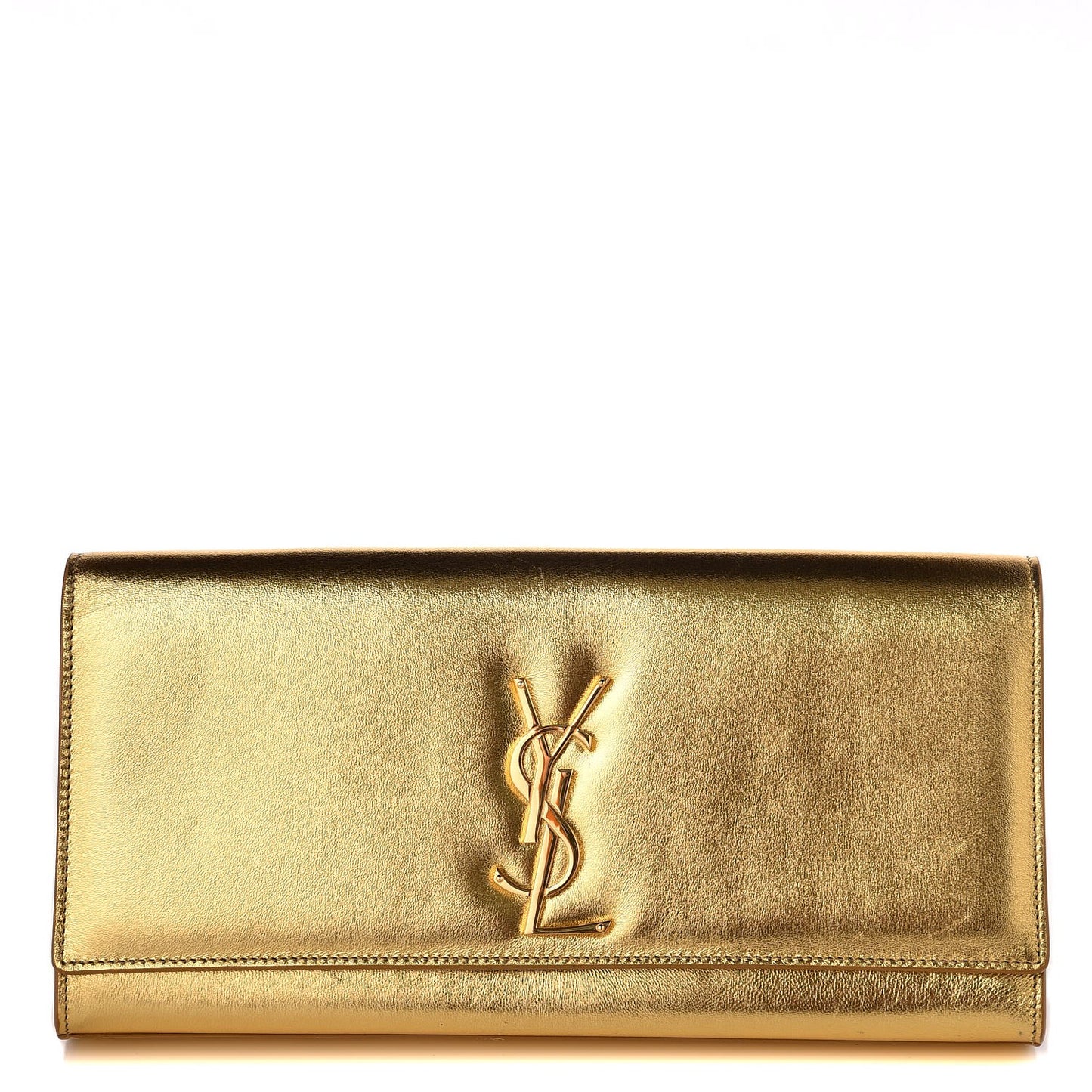 Metallic Calfskin Monogram Cassandre Clutch Ciad