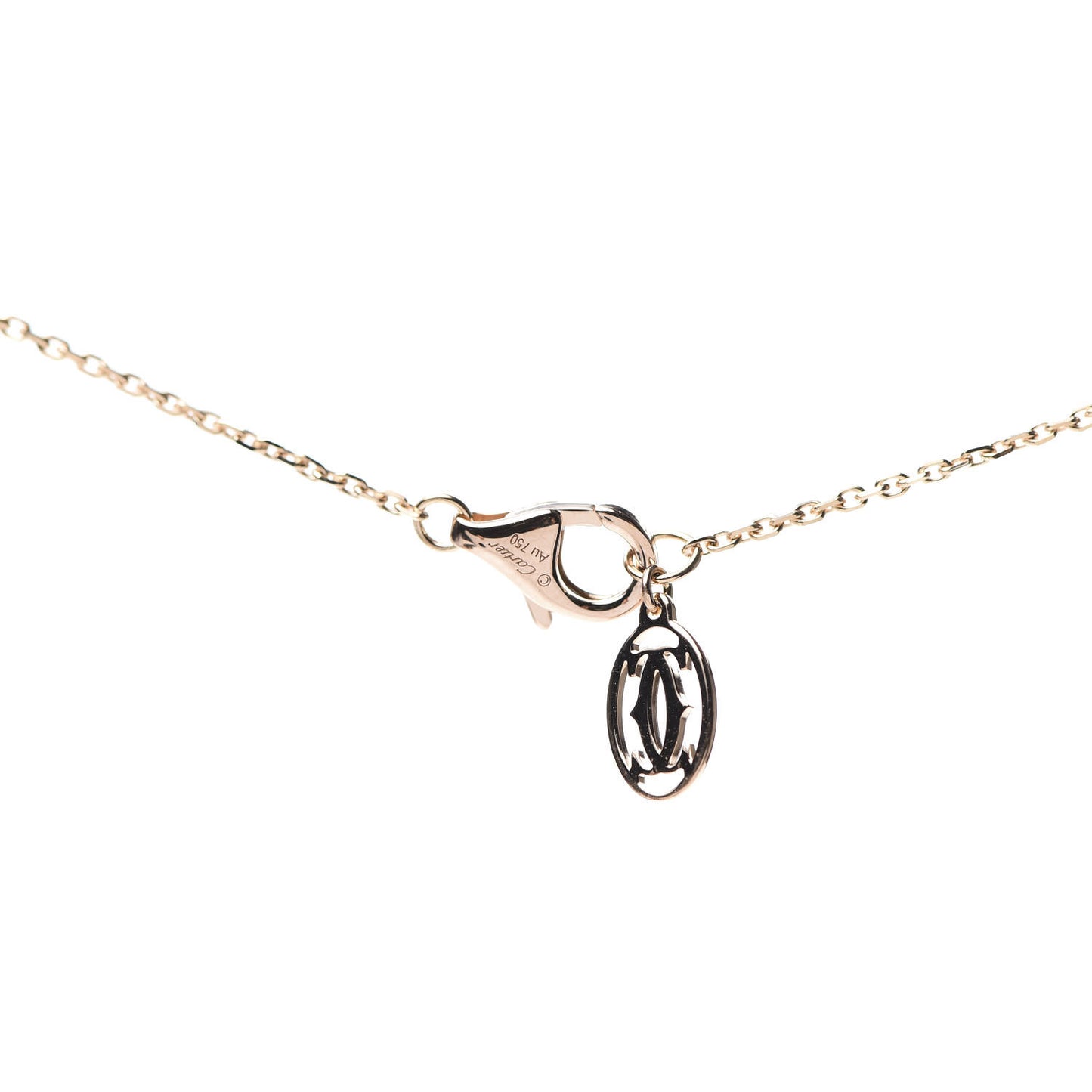 18K Pink Gold Diamond XS D'Amour Pendant Necklace