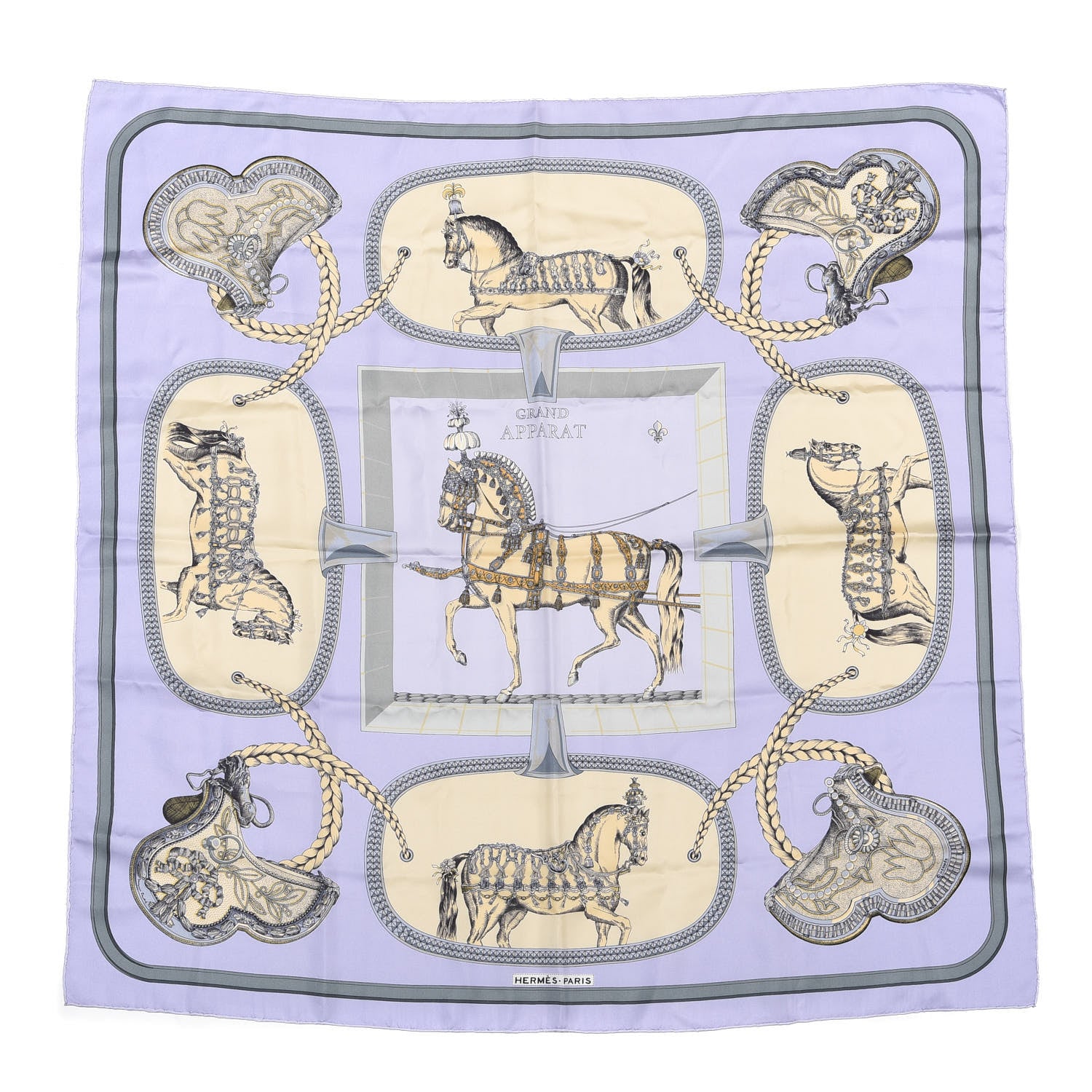 Hermes Silk Grand Apparat Scarf 90 1 of 3