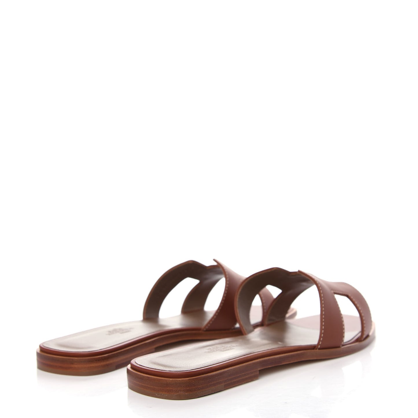 Box Calfskin Oran Sandals 40.5 Gold