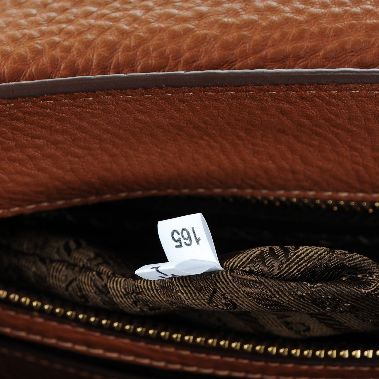 Vitello Daino Sound Twin Pocket Satchel Brandy