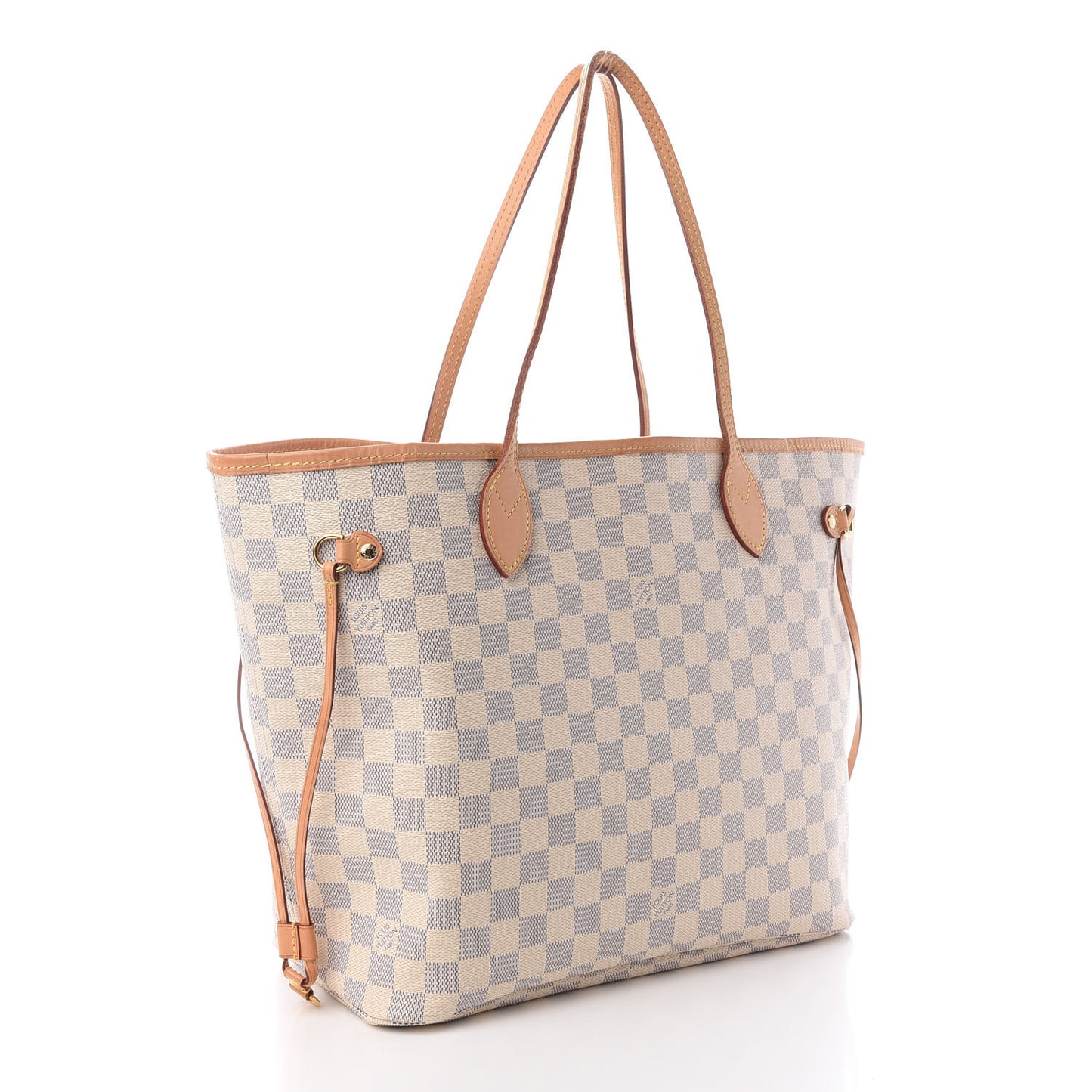 Damier Azur Neo Neverfull MM Rose Ballerine