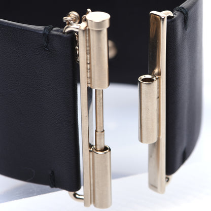 Chanel Calfskin CC Wide Cuff Black 7 of 7