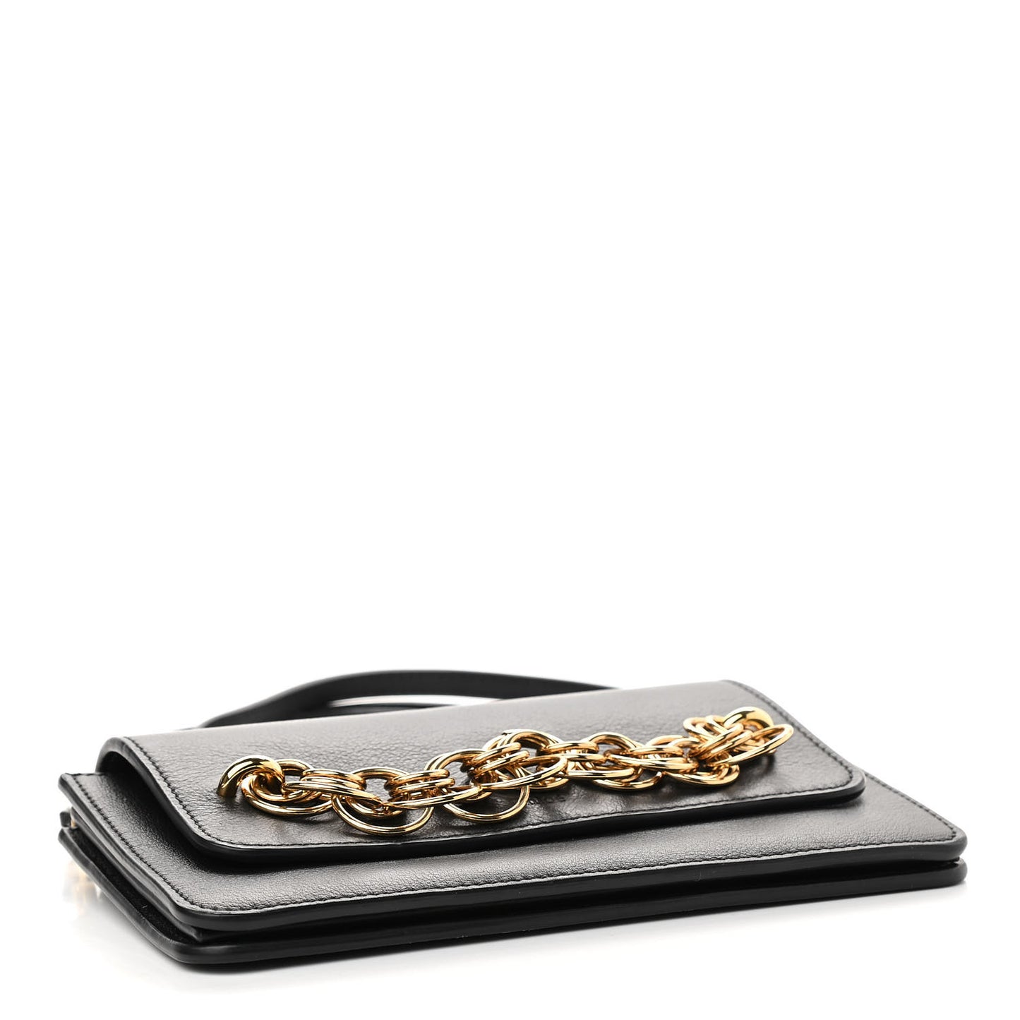 Smooth Calfskin Drew Bijou Clutch Black