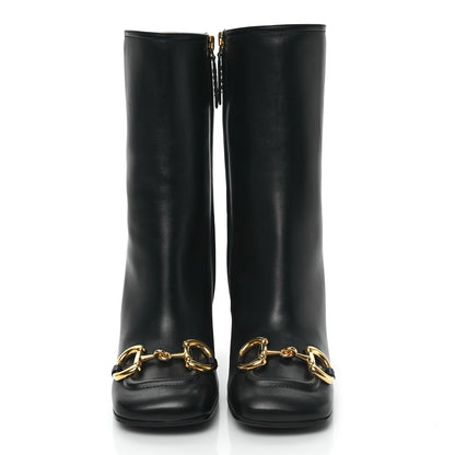 Gucci Nappa Horsebit Ankle Boots 35 Black 2 of 8