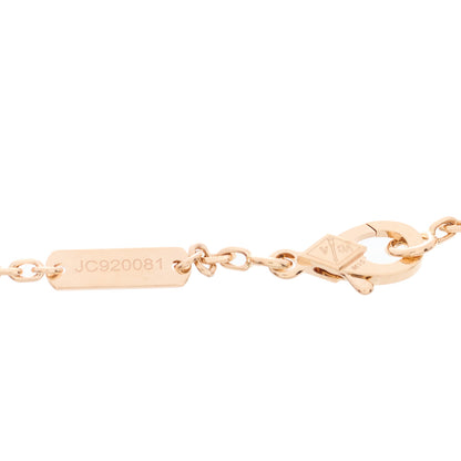 Van Cleef & Arpels 18K Rose Gold Carnelian Onyx Lucky Spring Closed Wing Ladybug Bracelet 4 of 5