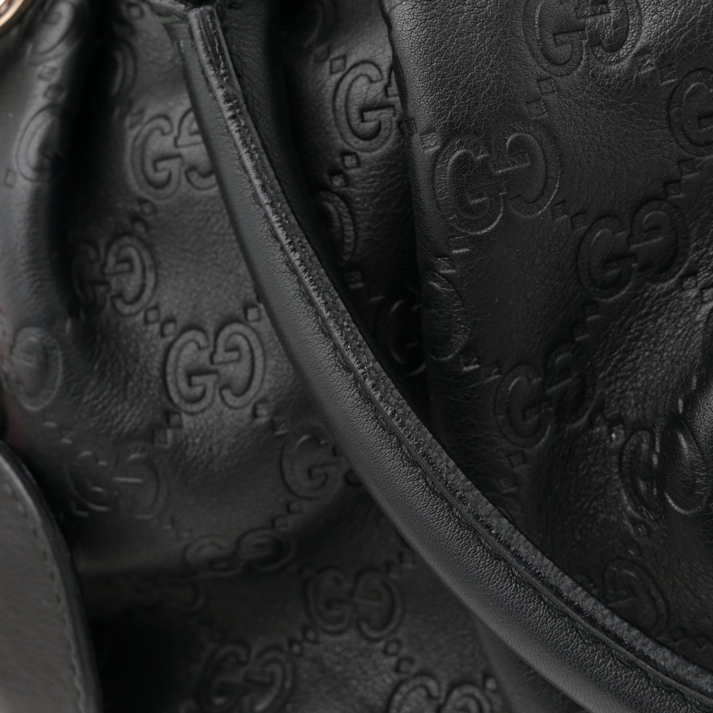 Guccissima Medium Sukey Top Handle Tote Black