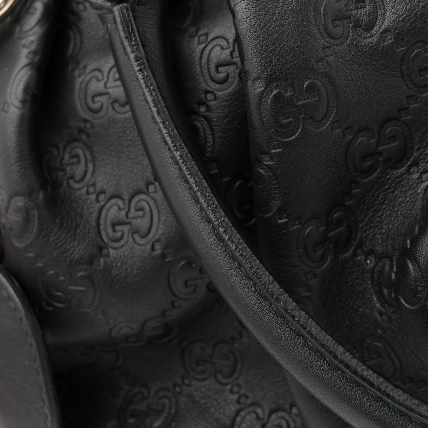 Gucci Guccissima Medium Sukey Top Handle Tote Black 11 of 12