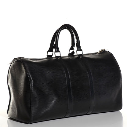 Louis Vuitton Epi Keepall 45 Black 3 of 7