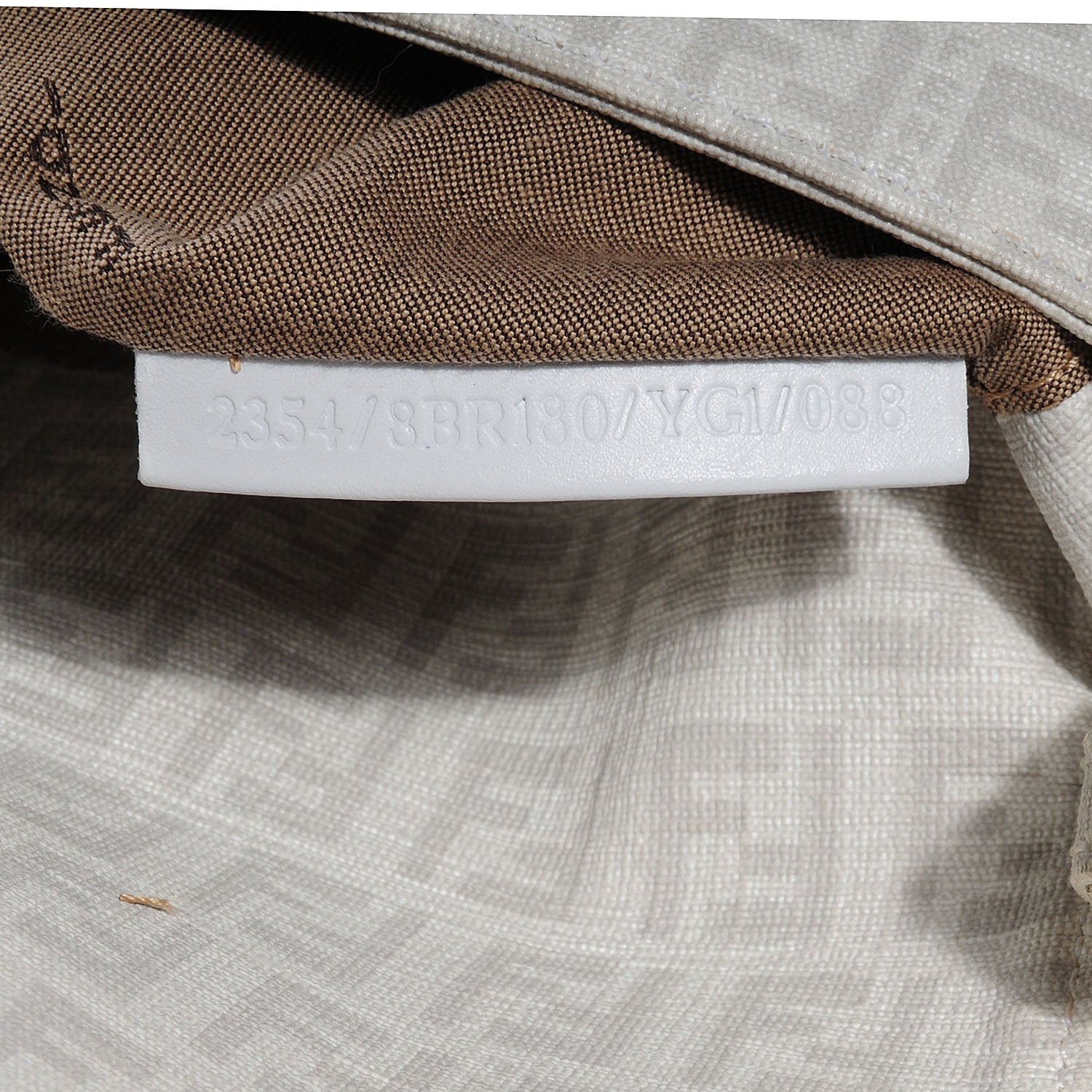 Fendi Zucchino Spalmati Forever Mini Mama Baguette White 6 of 9