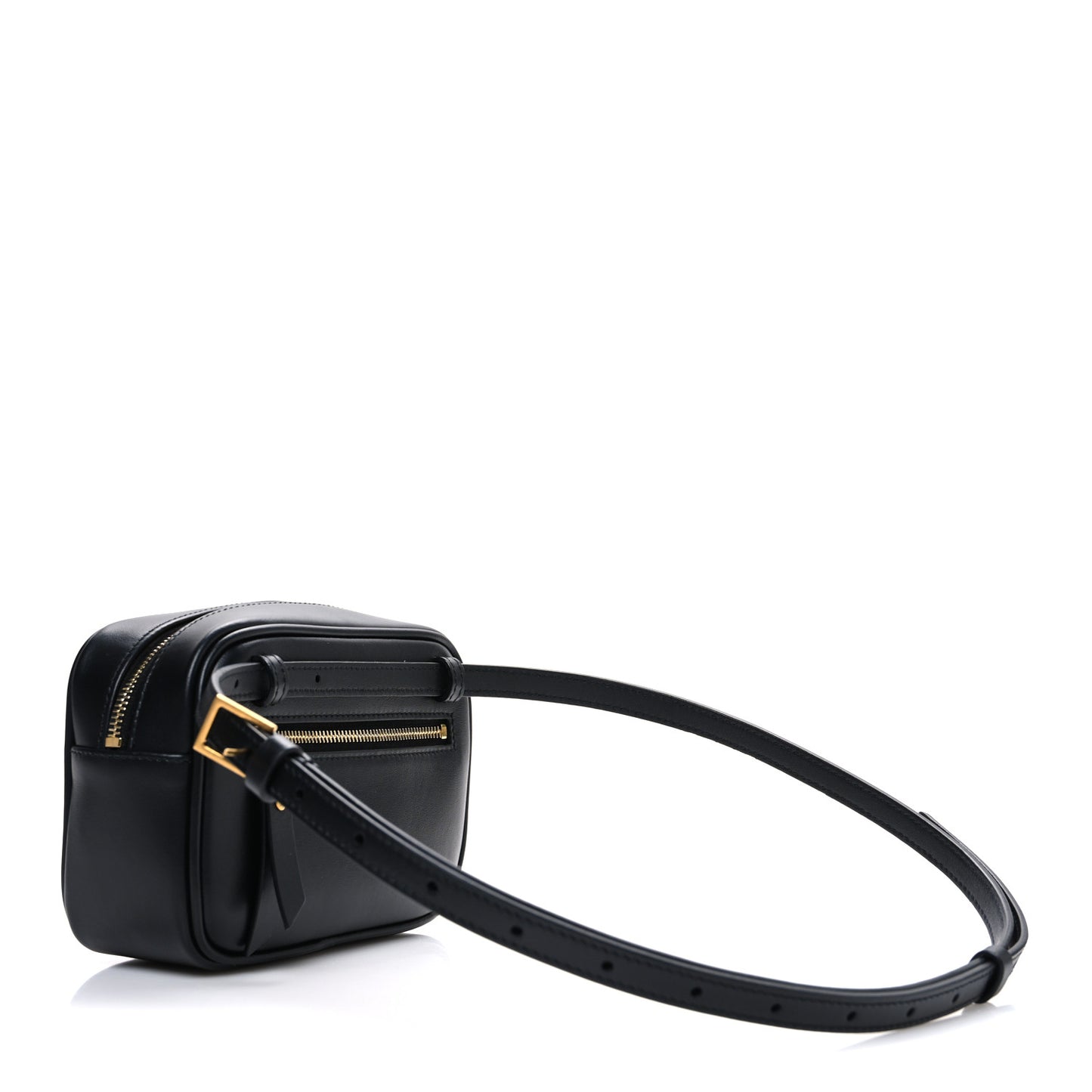 Calfskin Matelasse Monogram Lou Belt Bag Black