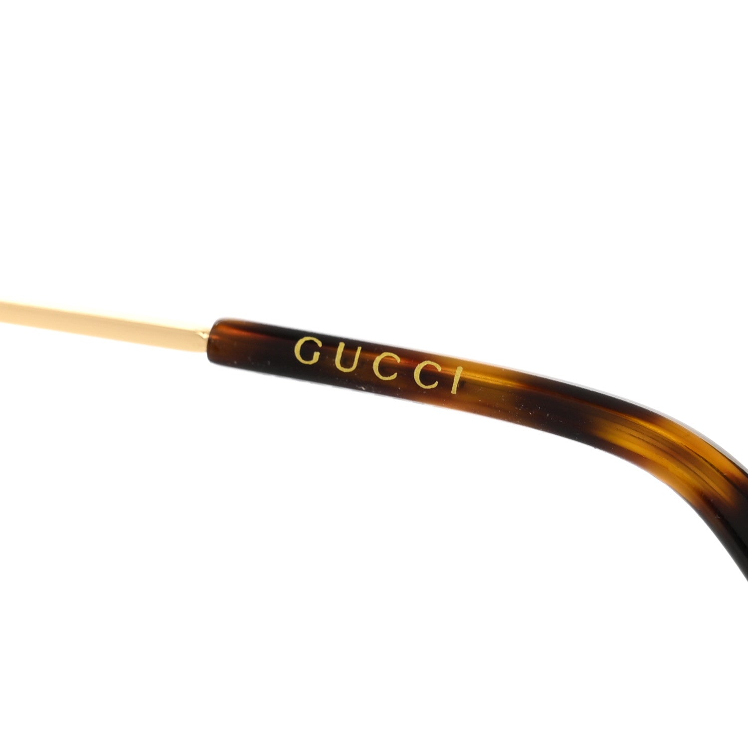 Gucci Round Frame Sylvie Web Sunglasses GG0105S Gold Multicolor 7 of 9
