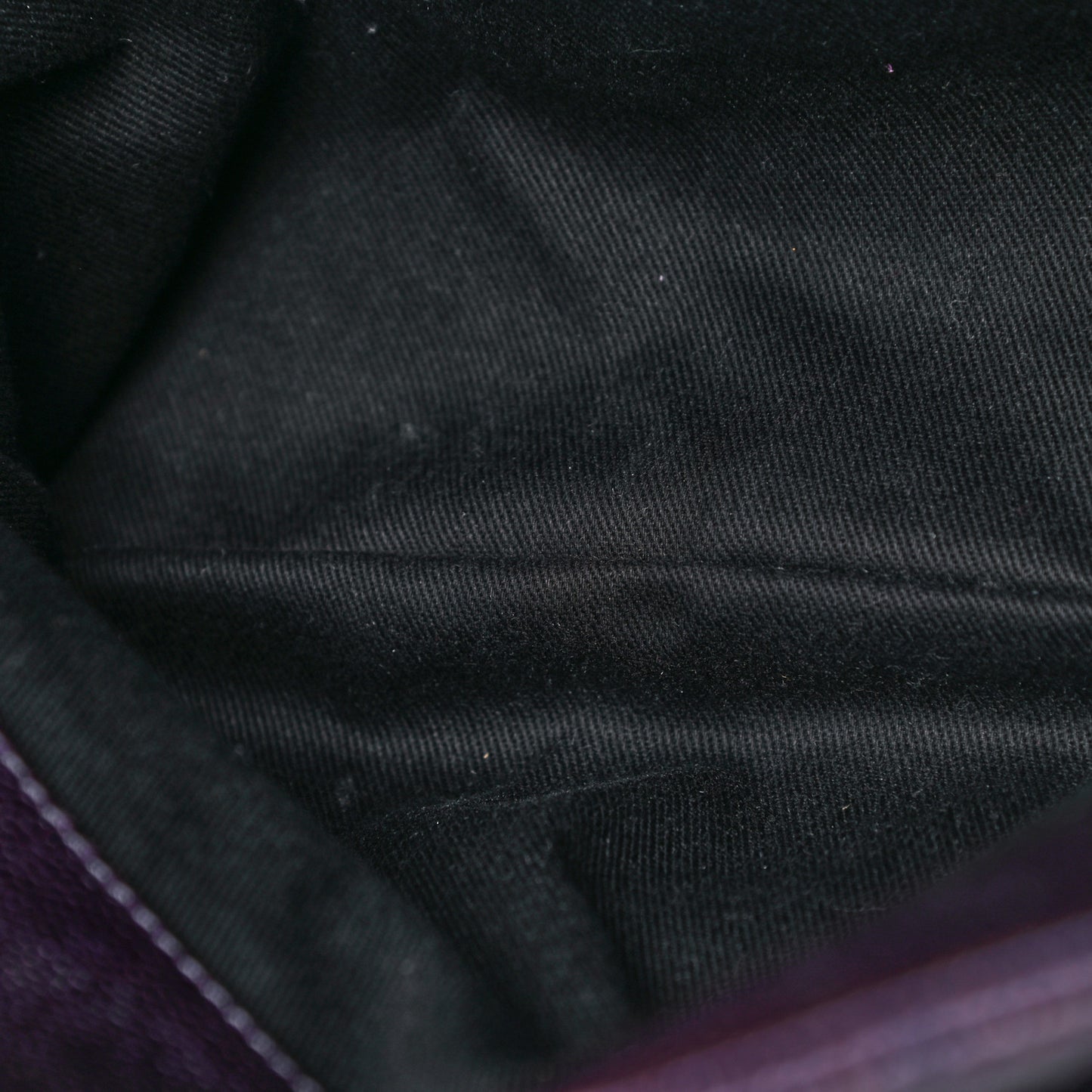 Iridescent Caviar Quilted Chic Shopping Tote Purple