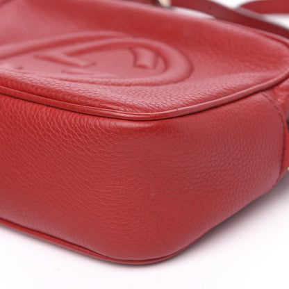 Gucci Pebbled Calfskin Small Soho Disco Bag Tabasco Red 11 of 12
