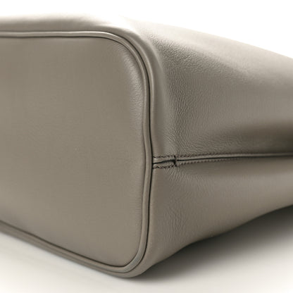 Prada Soft Grain Calfskin Large Buckle Bag With Belt Argilla 9 of 9