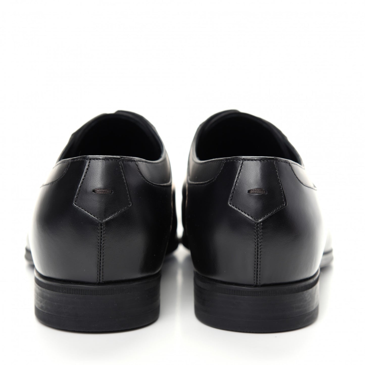 Lambskin Mens Derby Lace Up Shoes 9.5 Black