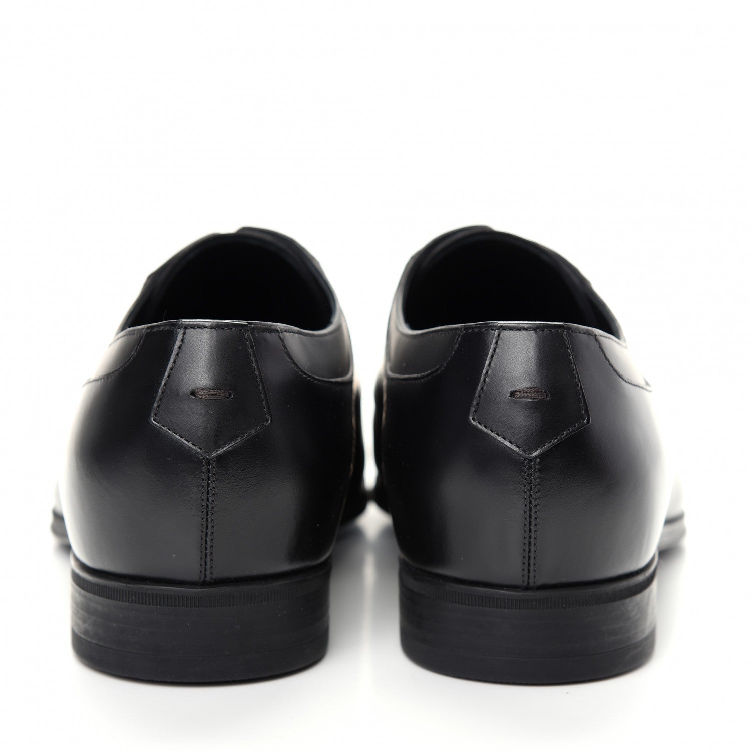Louis Vuitton Lambskin Mens Derby Lace Up Shoes 9.5 Black 7 of 10