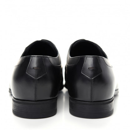 Louis Vuitton Lambskin Mens Derby Lace Up Shoes 9.5 Black 7 of 10