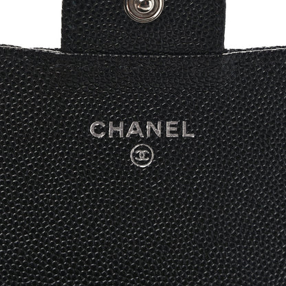 Chanel Caviar Quilted Large Gusset Flap Wallet Black 6 of 7