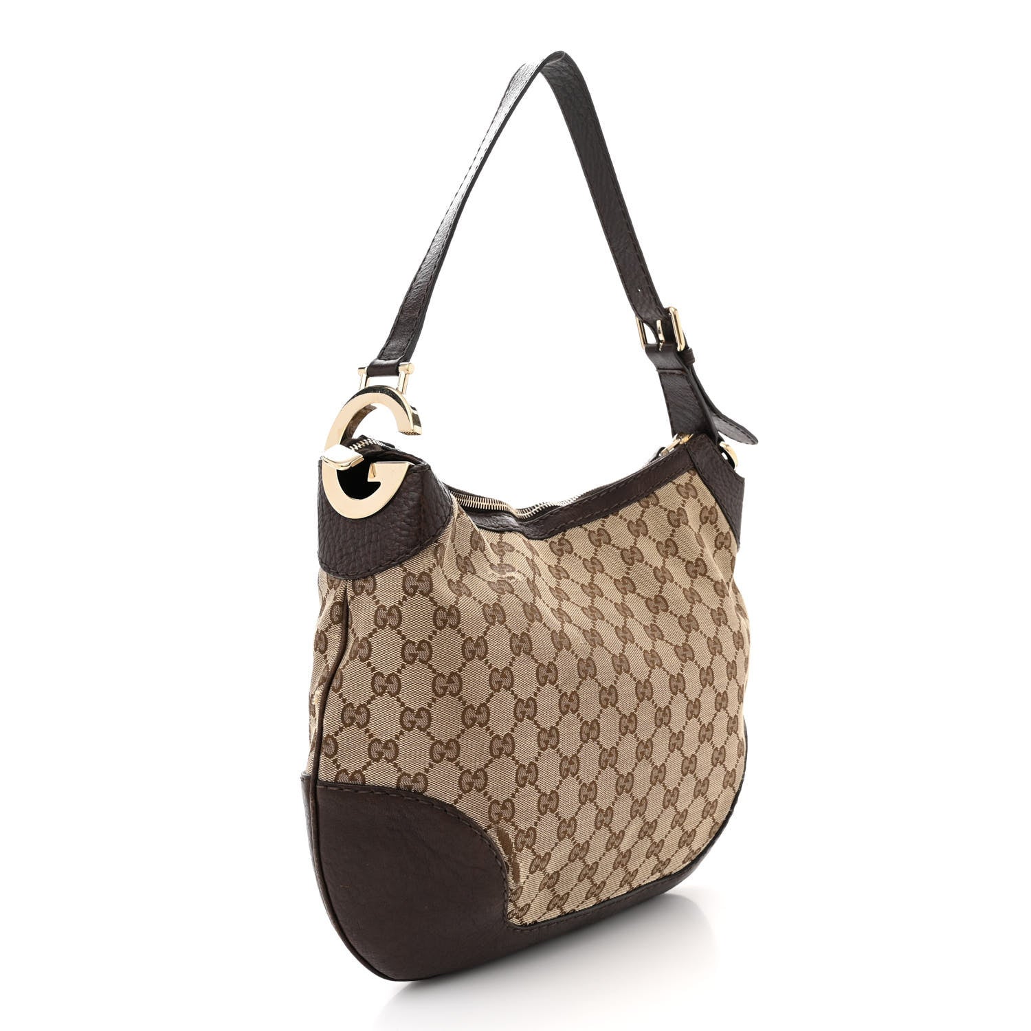 Gucci Monogram Medium Charlotte Hobo Brown 3 of 16