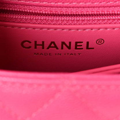 Chanel Caviar Quilted Mini Coco Handle Flap Rose 6 of 10