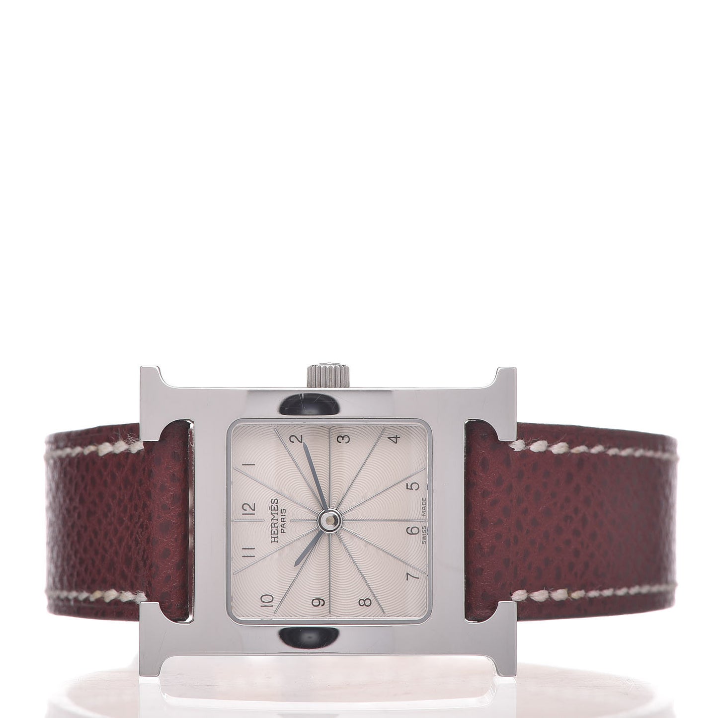 Stainless Steel Epsom 21mm Heure H Hour Quartz Watch Brique