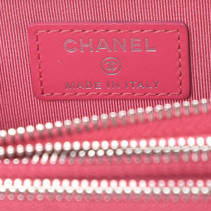 Chanel Patent Calfskin Quilted Zip Around Phone Holder Fuchsia 7 of 10