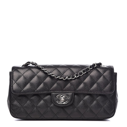 Chanel Caviar Quilted East West Flap Black 1 of 11