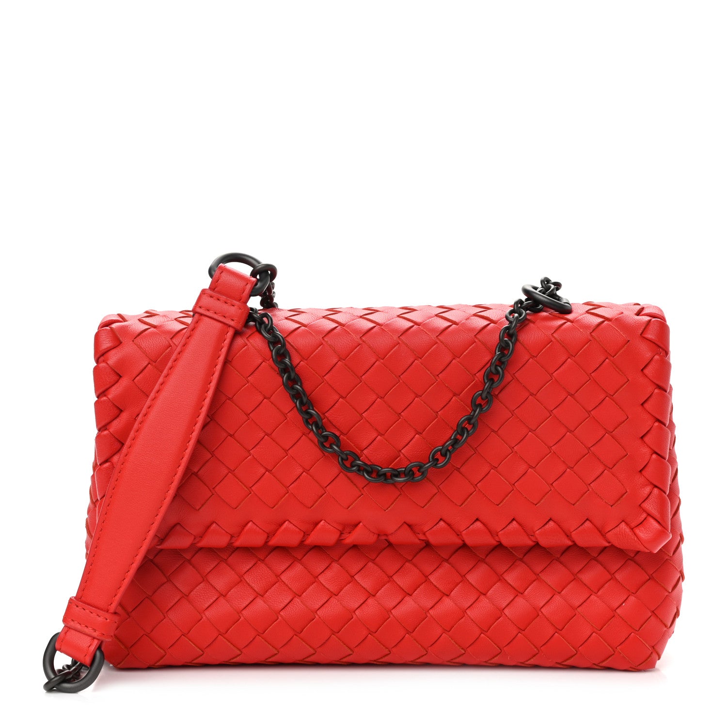 Bottega Veneta Nappa Intrecciato Baby Olimpia Shoulder Bag Vesuvio 1 of 10